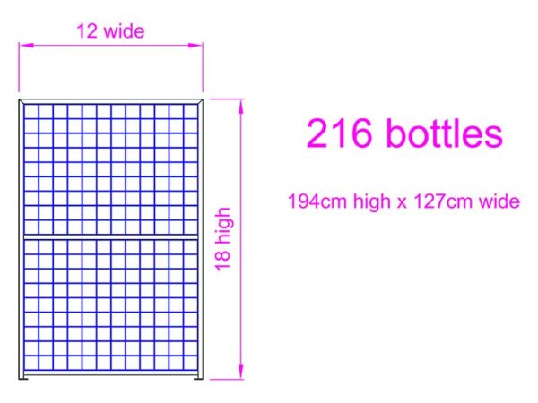 18 high x 12 wide Wine Rack - Image 2