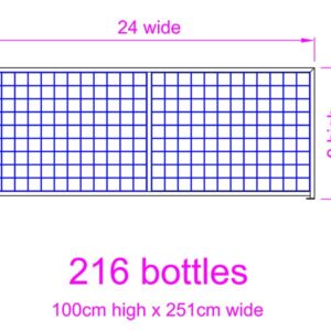 9 high x 24 wide Wine Rack