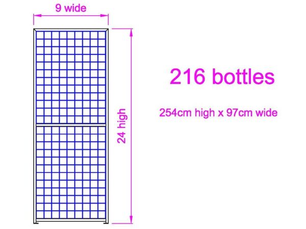 24 high x 9 wide Wine Rack - Image 5